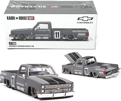Kaido House Chevrolet Silverado Kaido V2 by Mini GT Gray 160 Diecast 164
