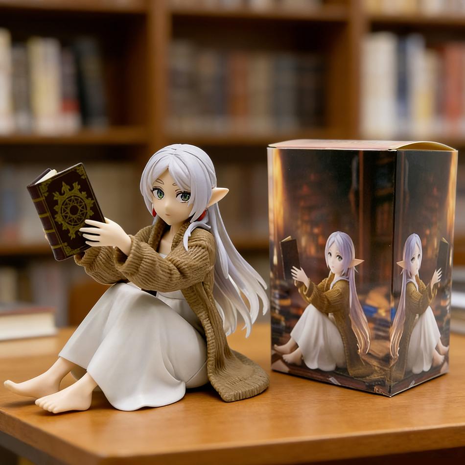 Geschenke Frieren – Jenseits des Endes der Reise Frieren Anime-Figur Schreibtisch Niedlich kein Nachthemd Frieren Action-Figur Figur Modell Puppe Spielzeug