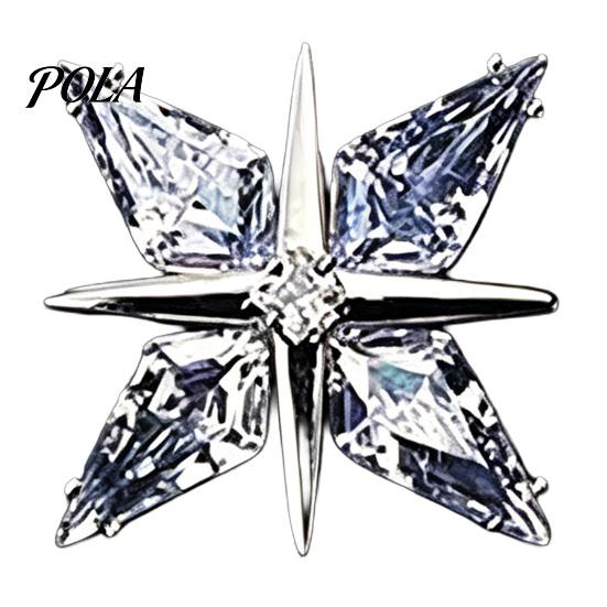 Brooch Pin with Invisible Safety Buckle, Star Shape Lapel Cubic Scratch Resistant Zirconia Rhinestone Accent, for Suits Shirts Wedding Formal