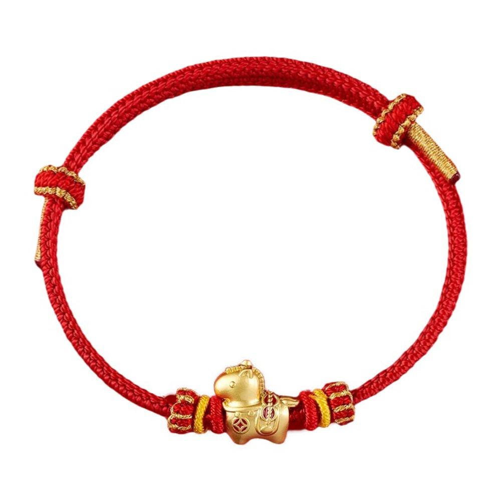 Chinese Style Horse Year Bracelet Hand-woven Fortune Bracelet Good Lucky Bracelet Spring Festival