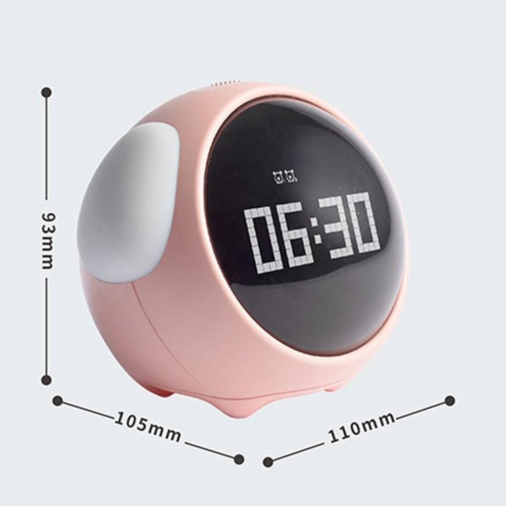 Expression Table Alarm Clock Night Light Creative Cute Electronic Alarm Clock Snooze Function Decorations for Living Room