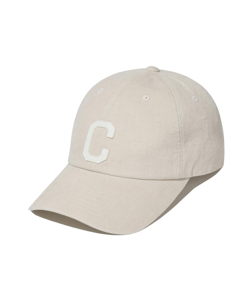 COVERNAT C-Logo Cozy Fit Washed Ball Cap Beige