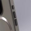 Luxury Alloy Lens Holder Slim Magnetic Hard Case For iPhone 16 15 Pro Max 14 13 For Magsafe Wireless Charge Solid Color Cover