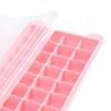 Silicone Ice Cube Tray with Lid 24/36-Cavity Food-Grade Mold for Freezer Easy-Release Leak-Proof Stackable Bar Party Supplies