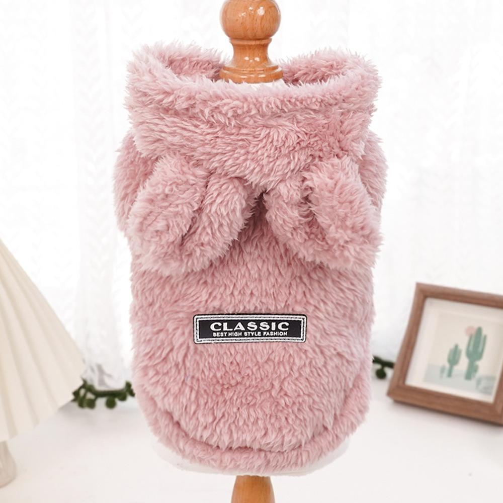 Autumn Winter Pet Puppy Cat Clothes Plush Jacket Fashion Coat