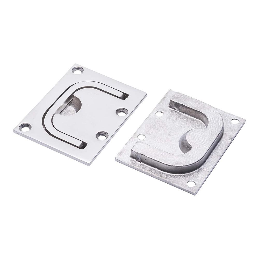 316 Stainless Steel Square Flush Lift Marine Handle
