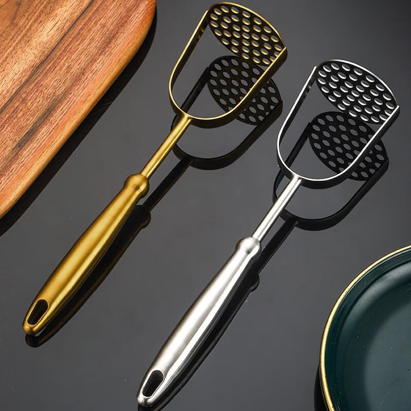 Ruhan Stainless Steel Manual Food Masher with Gourd Handle