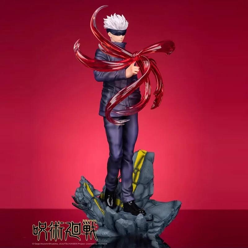 Anime Jujutsu Kaisen Manga Gojo Satoru Figure PVC Collection Toy Gift 11.8in