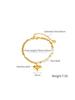 1 Pc Stainless Steel Dainty Zircon Bracelet Trendy Heart Zircon Bracelets 18K Gold Plated Heart Charm Bracelets Women Zircon Gift