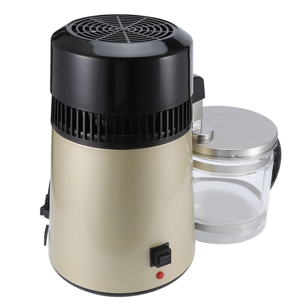 4L Wasserdestilliergerät Edelstahl Destillationsgerät Reinigung Gold