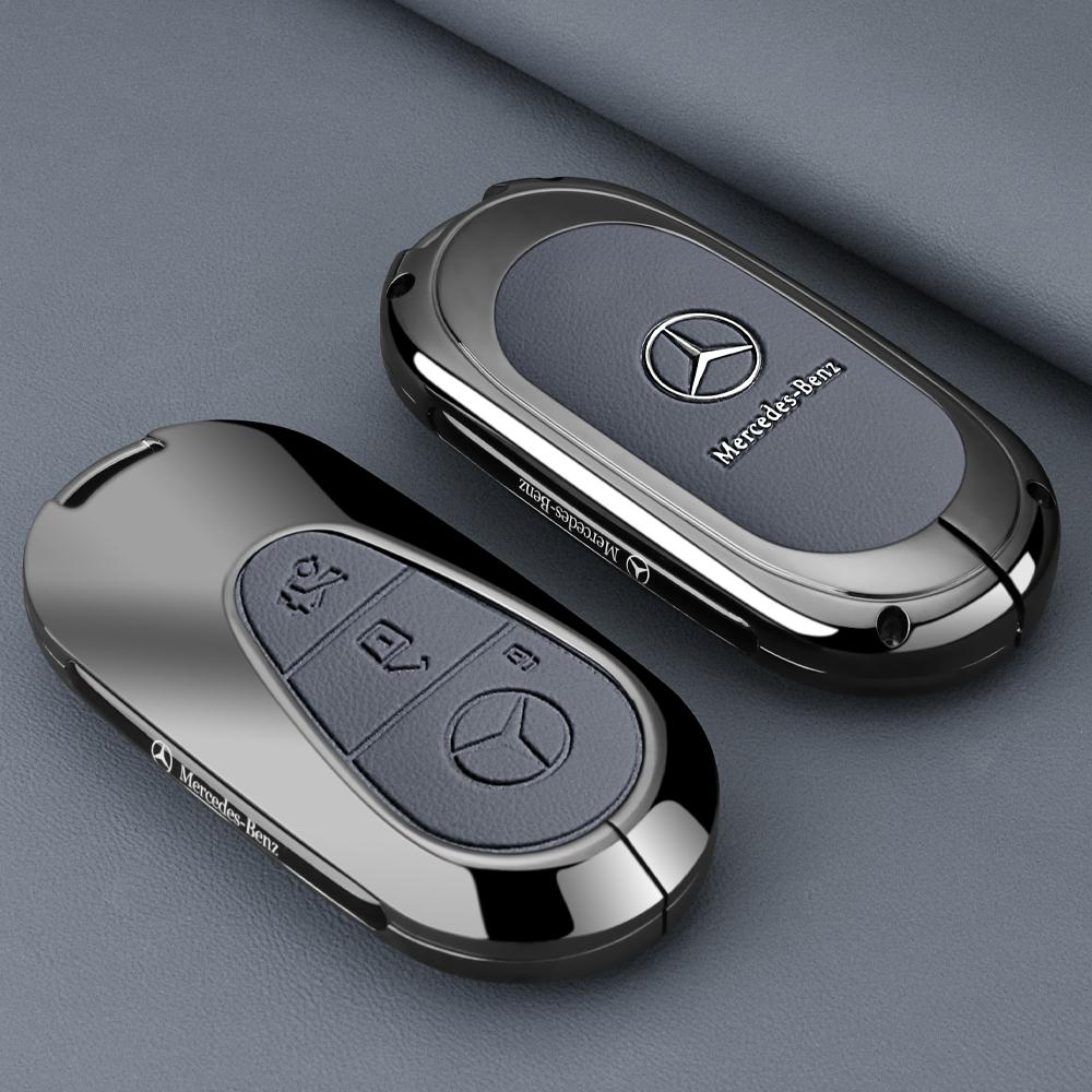 ZJH5   Leather Smart Remote Key Protector Car Key Case Cover For Mercedes Benz A C E S GLC GLE GLB W204 W205 W206 W212 W213 W221 W223