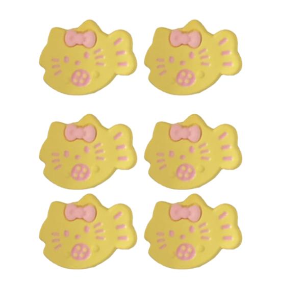 

6Pcs Girl Hair Pins Cat Fish Resin Design Side Bang Hair Clips Stable Grip No Damage Small Hairpins Daily Travel Hair Accessories жёлтый