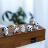 Dog Design Bonsai Decor Tiny Multi Style Dog Statues Glass Crafts Desktop Ornaments Puppy Figurines