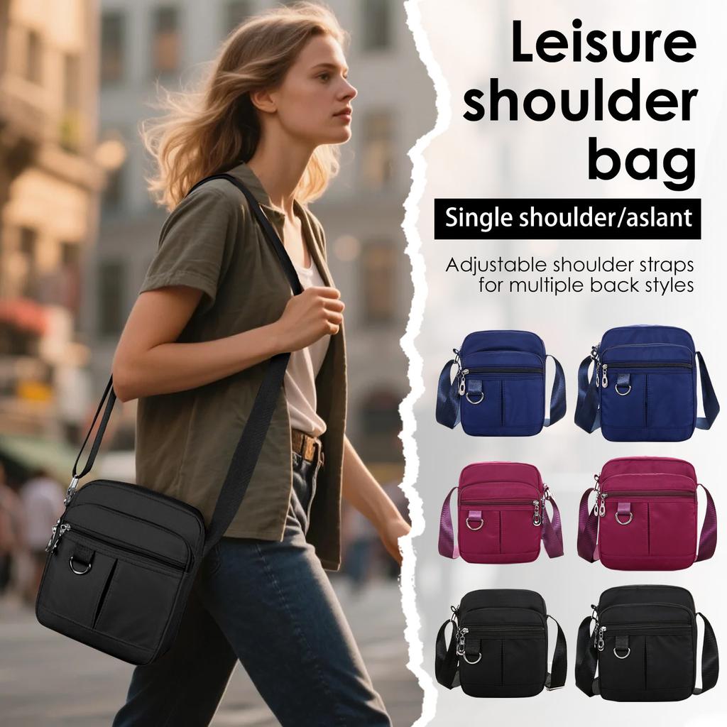 Crossbody Bag For Men, With Zipped Pocket, Wearable And Easy Man Bag Crossbody Hiking Walking Biking Travel Cycling