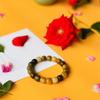 Weathered Buddhist Beads Bracelet with King Kong Knot and Lotus Bodhi Design