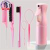 Hair Brush Set Hairdressing Spray Bottle Hair Braiding Loop Rat Tail Comb Teasing Hair Brsuh Edge Control Hair Brush
