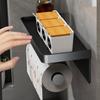 Toilet Paper Holder Wall Mounted Paper Roll Holder With Storage Tray Mobile Phone Holder Kitchen Rack Bathroom Accessories