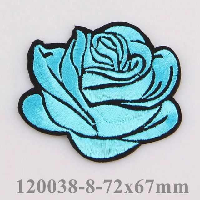 10Pcs Flower Rose Iron on Patches Embroidered Sew on Patch Appliques Patch for Clothing Jackets Backpack Repairing Decorations