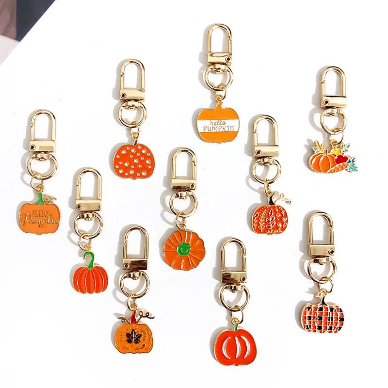 Thanksgiving Pumpkin Handbag Keychains and Ornaments - Creative Halloween Pendants & Gifts
