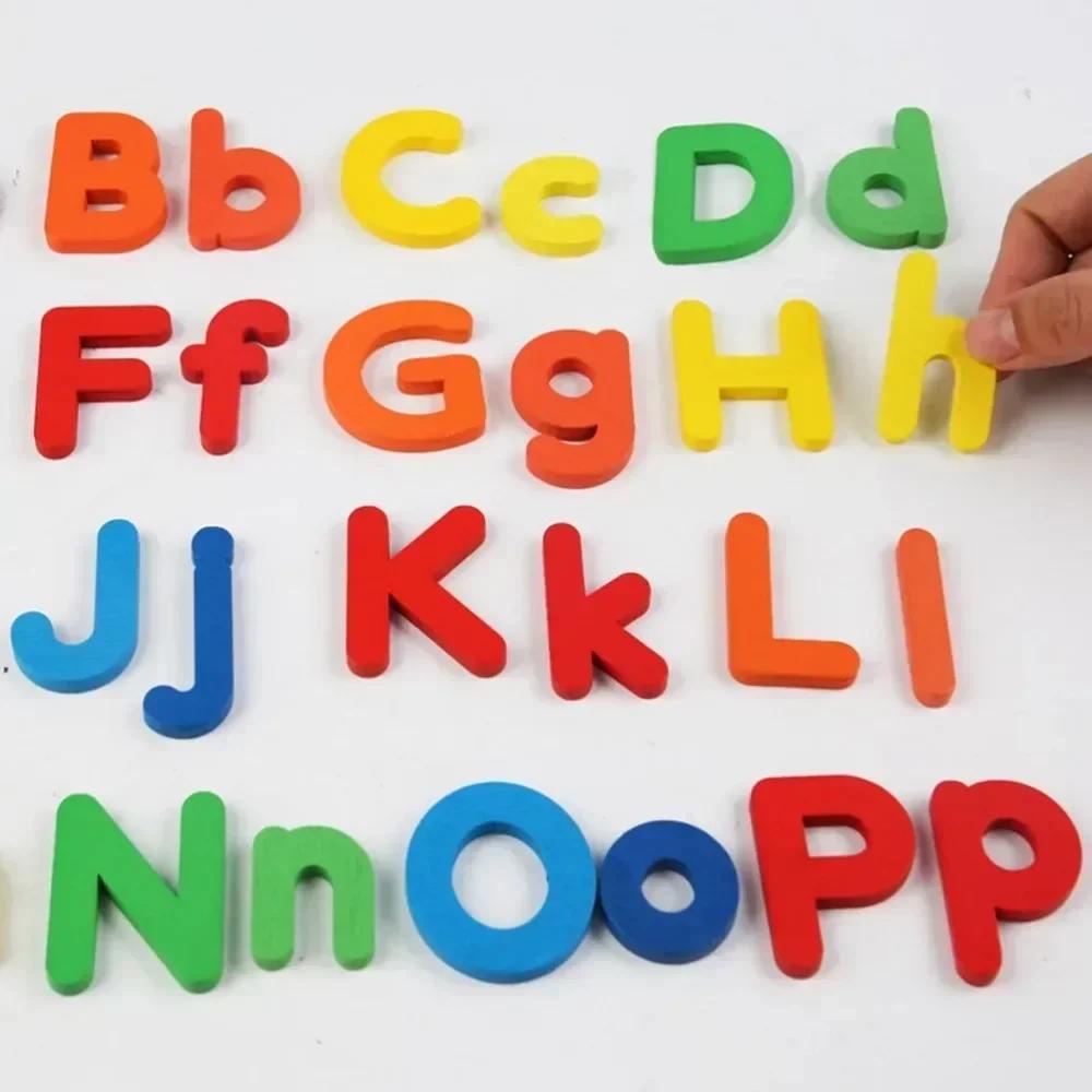 Magneti Letters Toy Colorful Alphabet Toy Playset Developmental Counting Toy Durable Safe Early Educational Toy for Boys & Girls