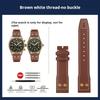 20mm 21mm 22mm Niete Echtes Leder Uhrenarmband Für IWC Mark 18 Pilot Kleiner Prinz Vintage braunes Band Rindsleder Uhren Zubehör