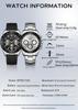 Fashion OFNS 7103 luxurious Men's Quartz Watch Three Eye Six Needle Chronograph Waterproof Night Light Men's Quartz Watch