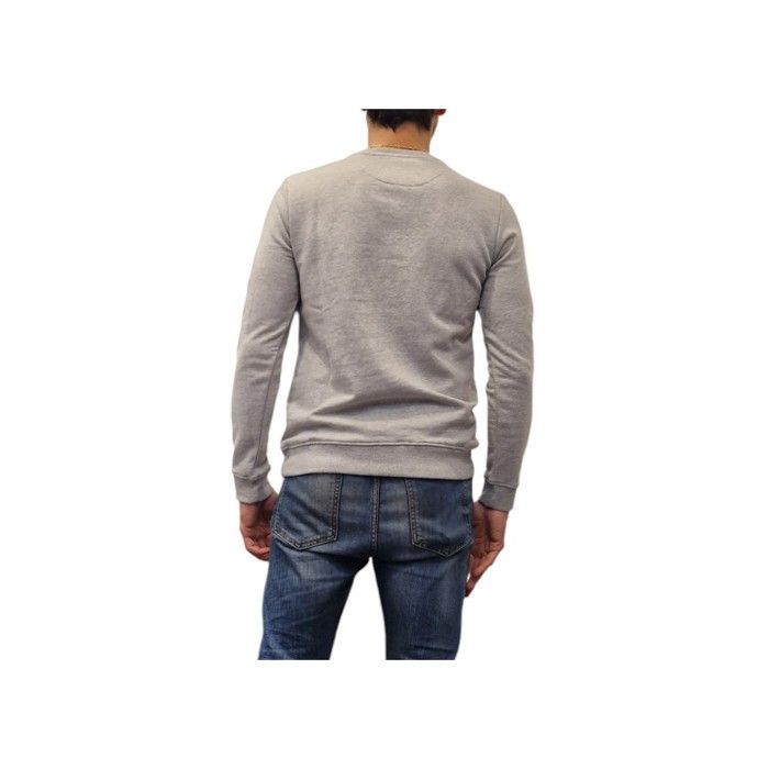 Cerruti 1881 Sweat-shirt col rond logo épaule Tirreno Gris Homme
