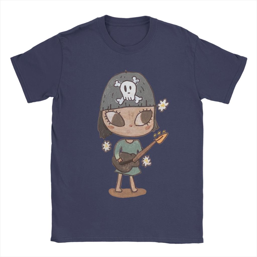 Unisexs TShirts Guitar GirlYoshitomo Nara Novelty Pure Cotton Tee Shirt Short Sleeve T Shirt Round Collar Clothing Gift Idea