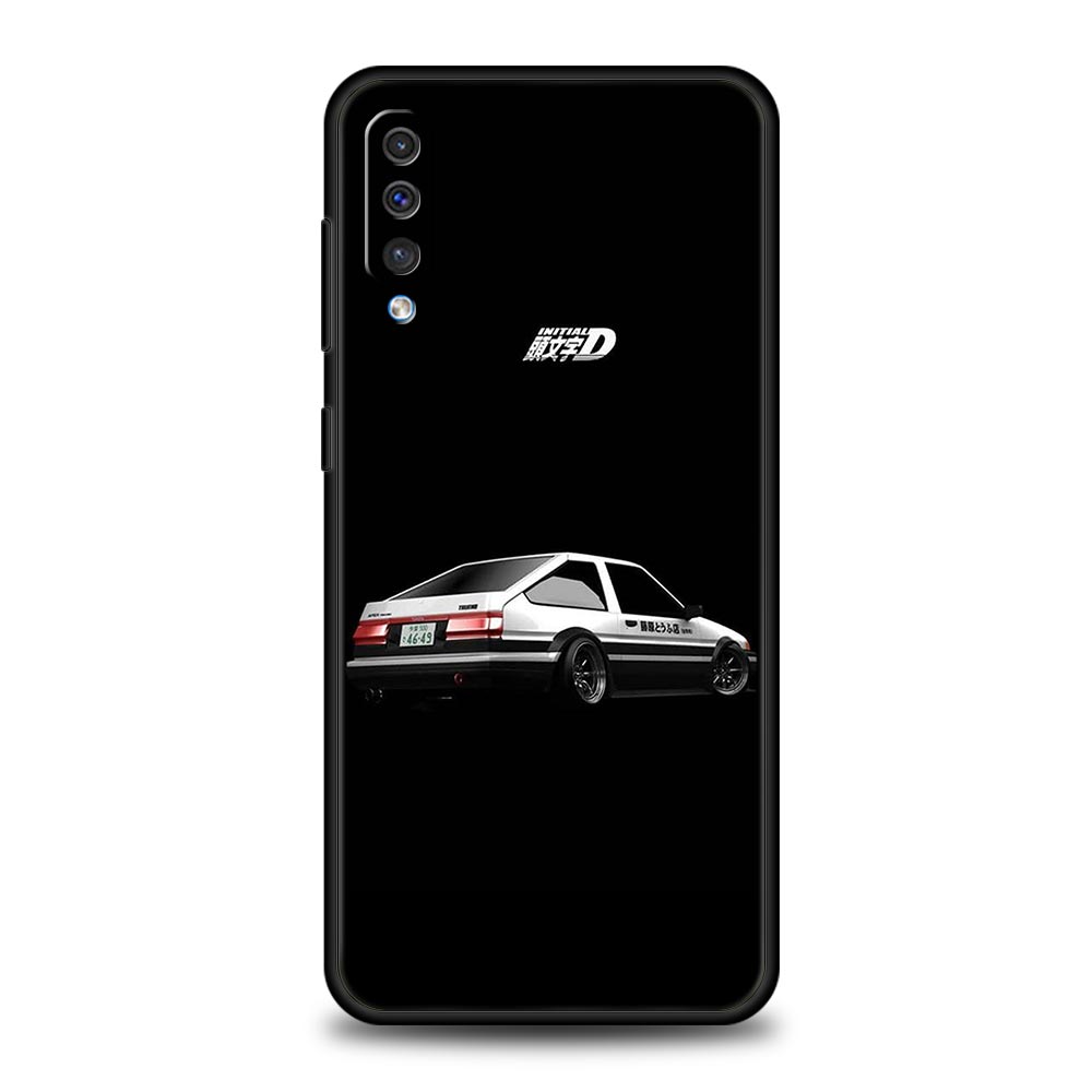 Initial D Car Phone Case for Samsung Galaxy A56 A36 A26 A16 A34 A24 A42 A22 A20 A12 A40 A30 A10 5G Soft TPU Cover Shell Fundas