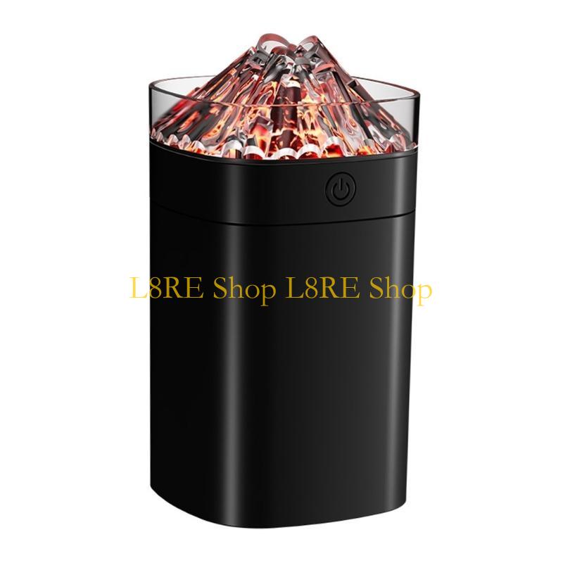 L8RE Portable Air Purifiers 400ml Small Cool Mist Volcano Humidifier LED Night Light USB Desktop Humidifier 2 Mist Modes