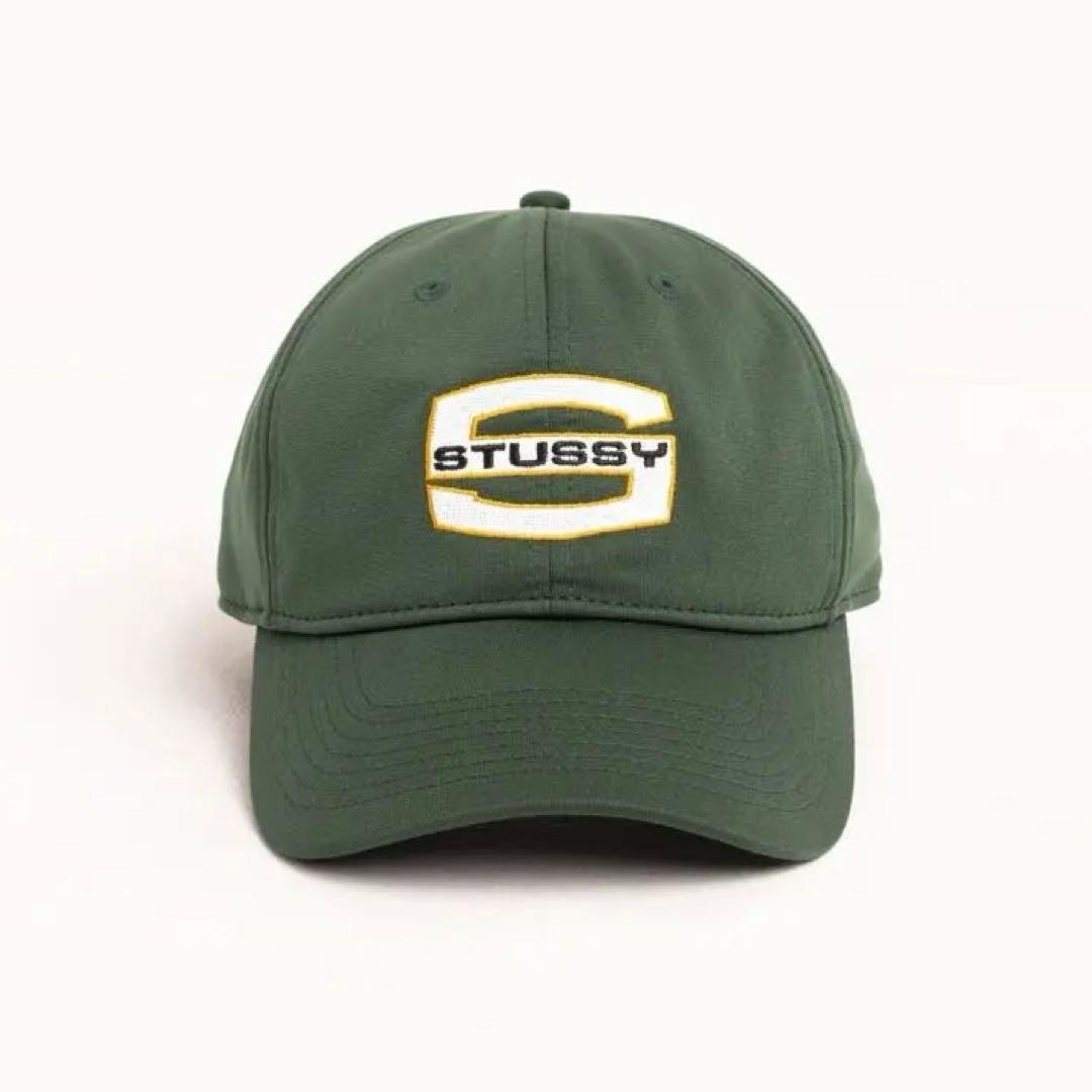 Used stussy large s cap green stussy green