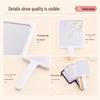 Customizable Single-Sided Handheld Makeup Mirror with Handle