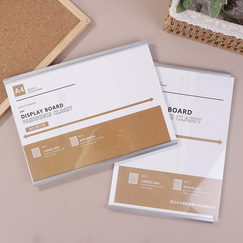 A4 Wandmontage 8,5 x 11 Zoll Acryl Schilderhalter Ständer Restaurant Menü Papier Preisliste Bild Foto Poster Flyer Rahmen