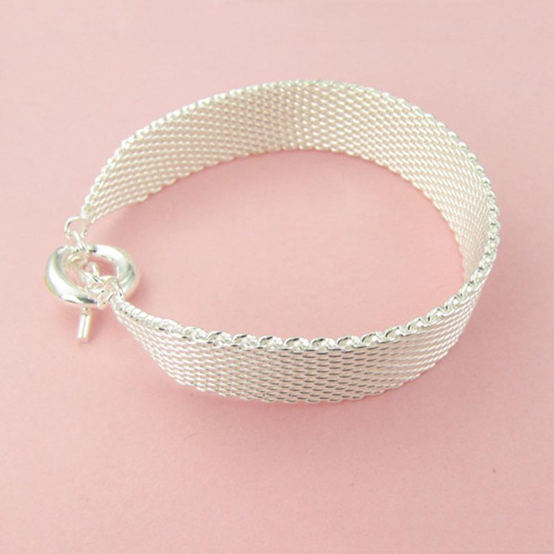 Jewelry Arrivals New Sterling Silver Wide Classic Menwomens Bracelet Bangle