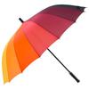 YUHANG 16-Rib Rainbow Semi-Automatic Straight Umbrella