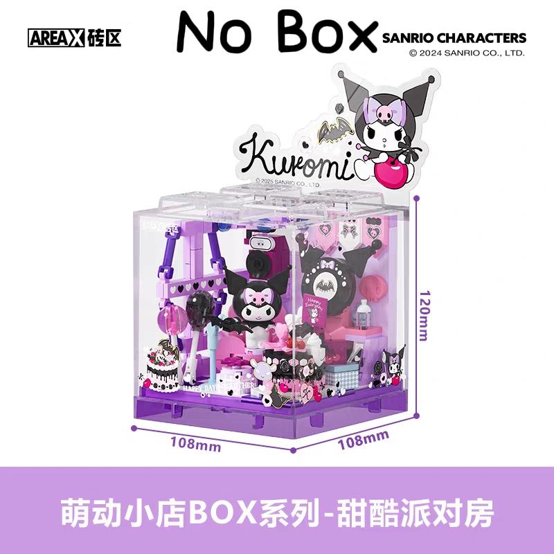 AREAX Building Blocks Sanrio Building Blocks Kuromi Building Blocks  Cute Puzzle Assembly Accessories Toys Gifts