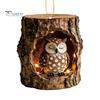 Festive Atmosphere Decorations Forest Animal Ornament, 2D Flat Woodland Acrylic Christmas Home Party Hanging Supplies Decoration for Tree, Holiday