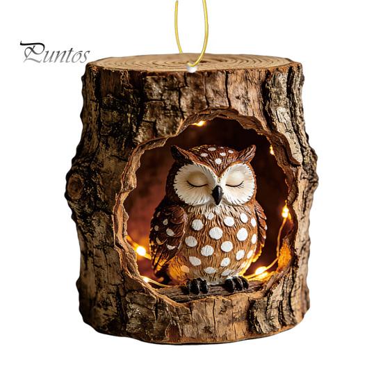 Festive Atmosphere Decorations Forest Animal Ornament, 2D Flat Woodland Acrylic Christmas Home Party Hanging Supplies Decoration for Tree, Holiday