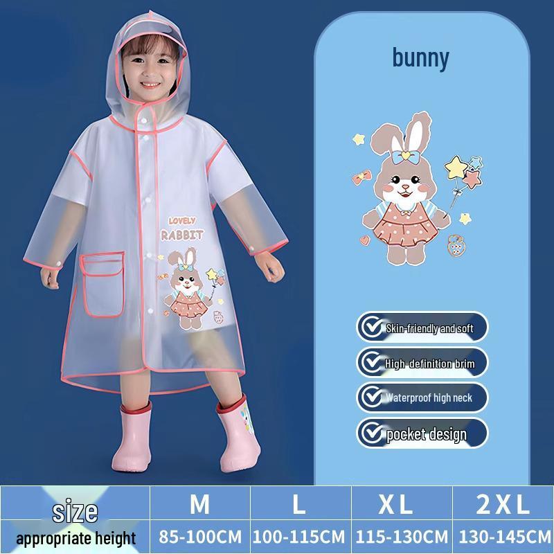 Unisex Kids' 2025 Full Body Raincoat for Kindergarten and School