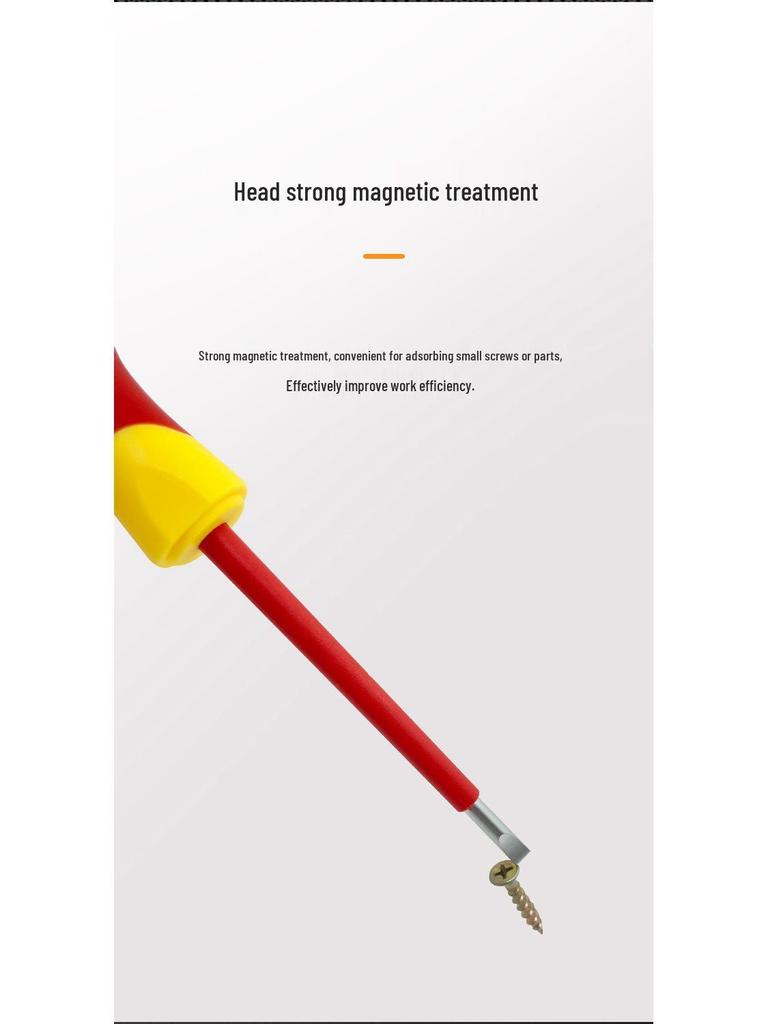 High Hardness Insulated Magnetic Screwdriver Set: Phillips & Flathead for Household Use