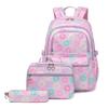 Girls' Donut Print School Backpack Set