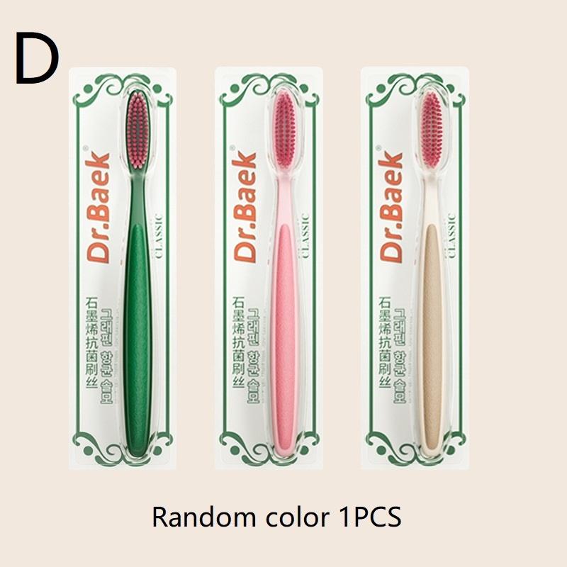 1/3/4Pcs Hard Bristle Long Large Head Toothbrush Color Random Deep Cleaning for Household Oral Care Set