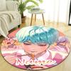 Personalized K-KPop Demon Hunters Round Chair Office Rug - Perfect for Mat, Office Chair & More - Ideal Gift for Birthdays and Holidays