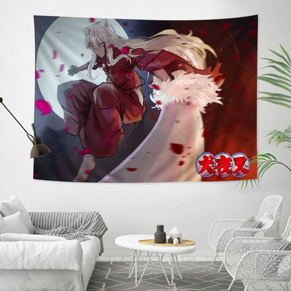 Cartoon Inuyasha Hippie Wall Hanging Tapestries For Living Room Home Dorm Decor Art Home Decor