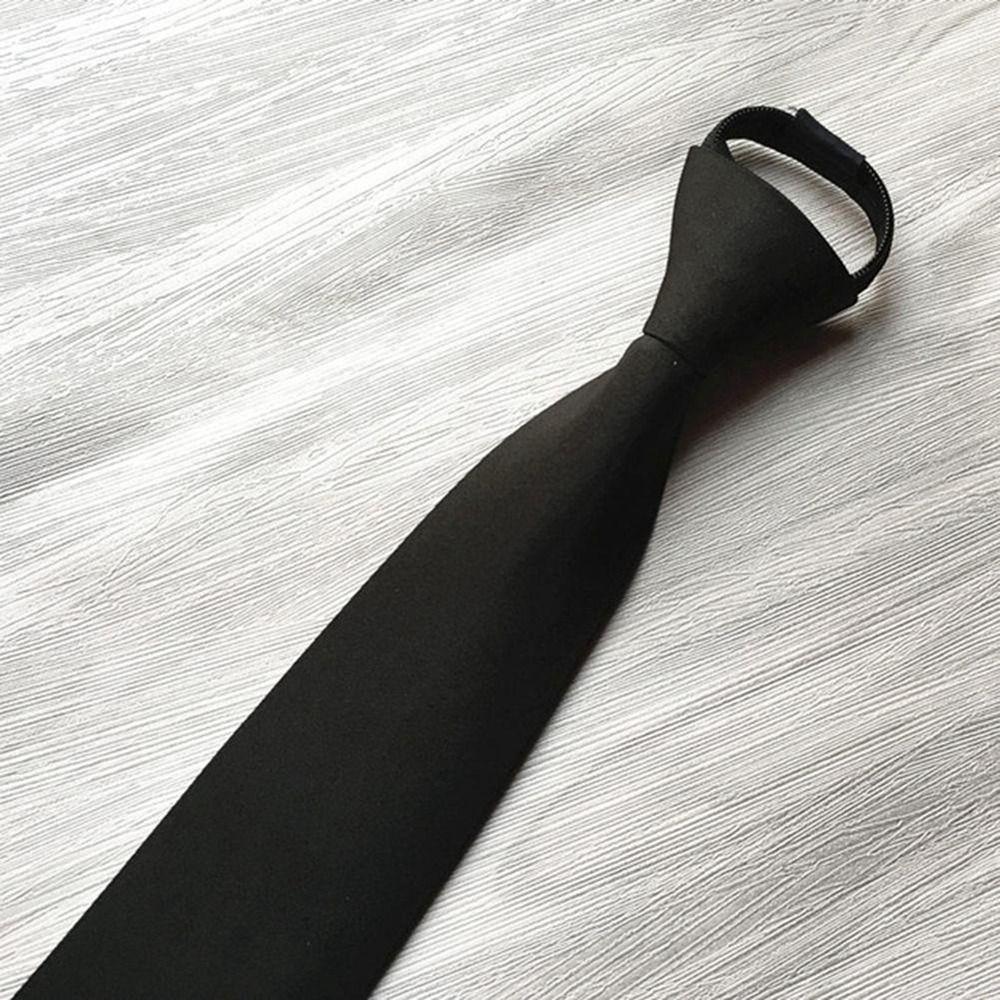 Men Neckties Women Bow Ties Black Neckties Zipper Neck Ties School Students Neckties Scarf Tie