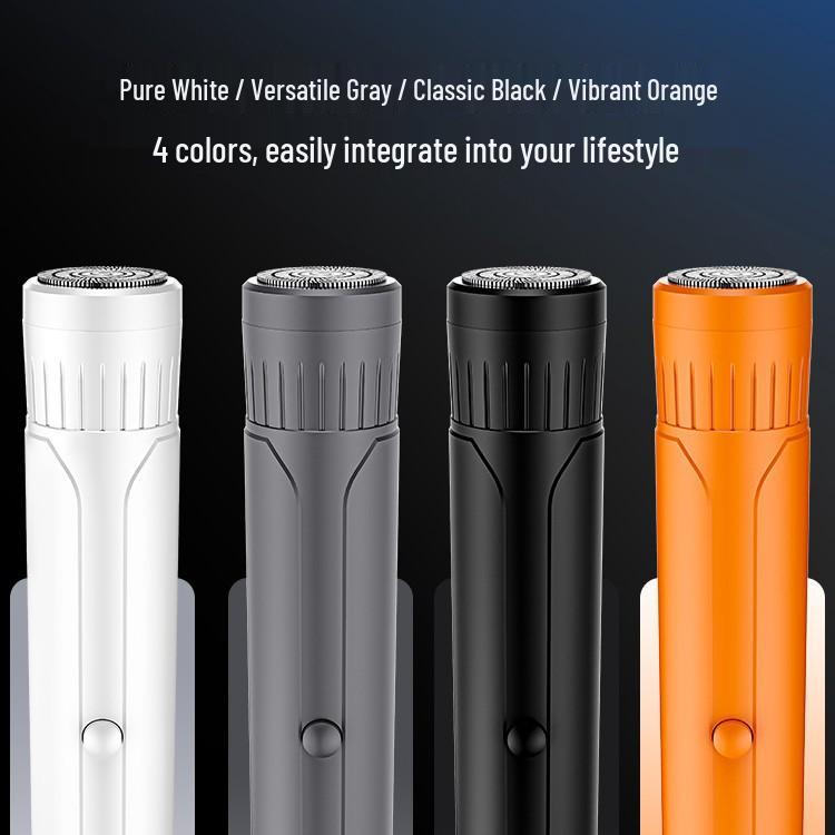 Men's Mini Portable Electric Shaver: Silent, Smart, Anti-Pinch Steel Razor for Travel