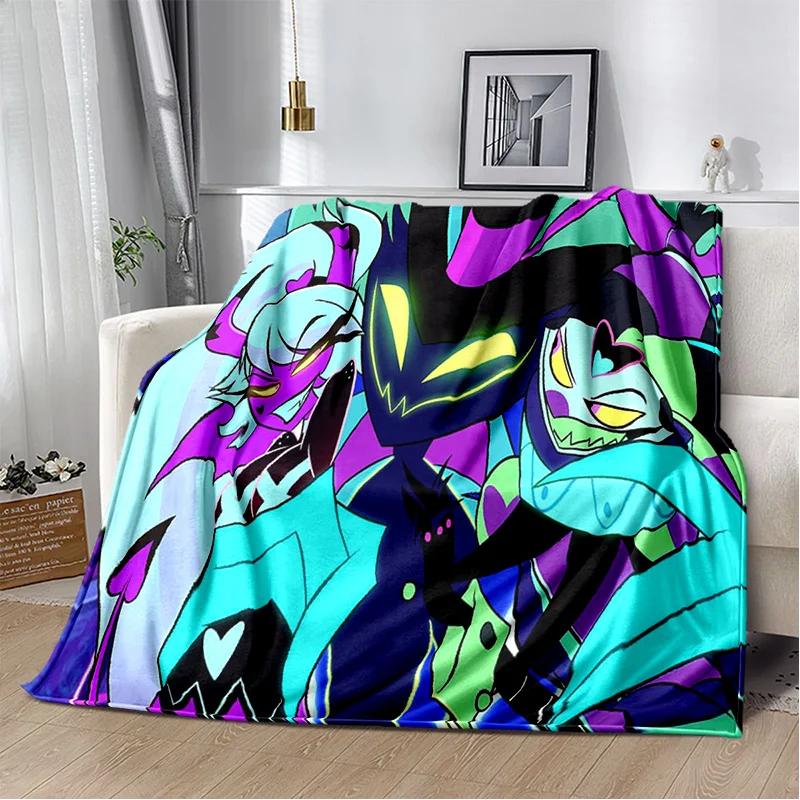 Helluva Boss Blitzo Adult Animation Soft Plush Blanket,Flannel Blanket Throw Blanket for Living Room Bedroom Bed Sofa Picnic Kid