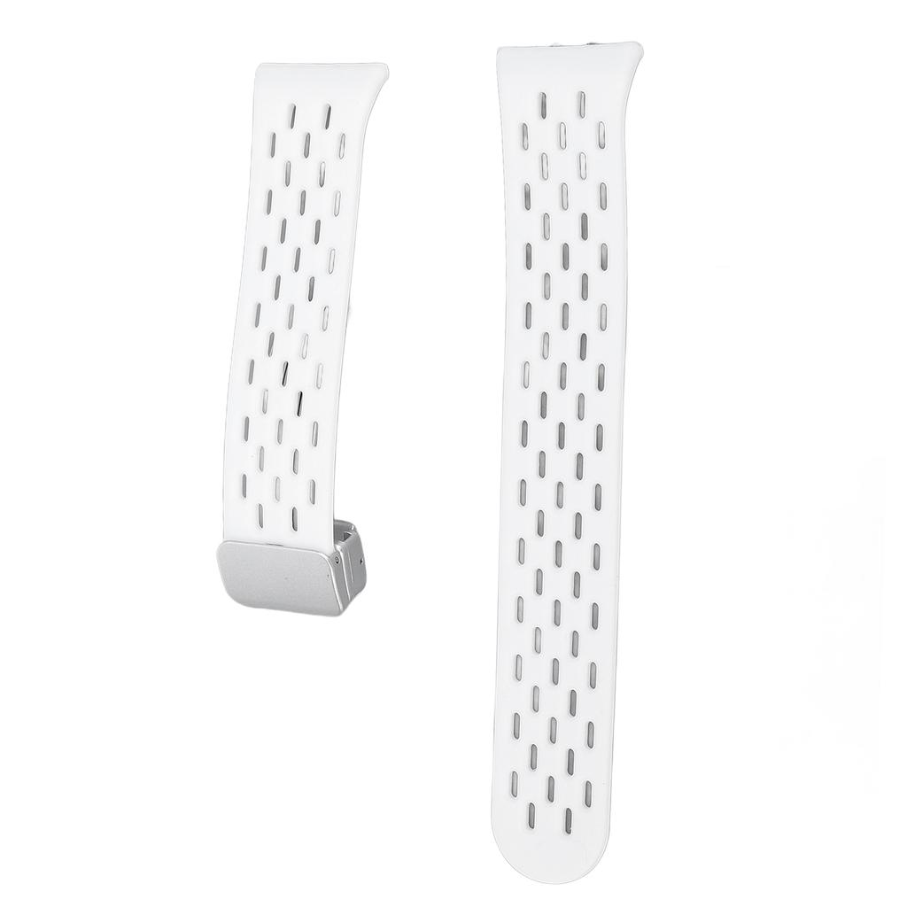Watch Band Quick Release Silicone Lightweight Stylish Breathable Watch Strap for Galaxy Fit3 White