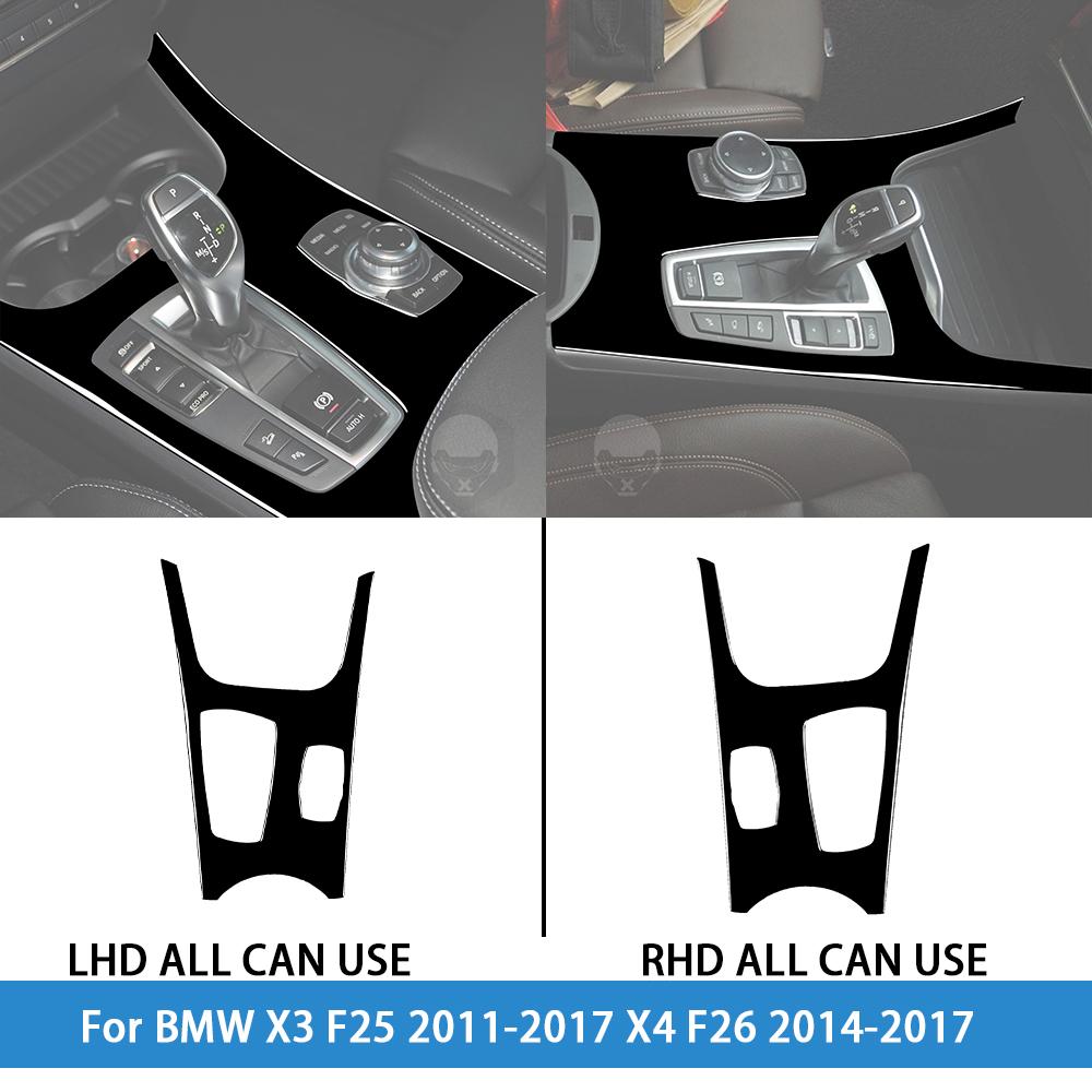 For BMW X3 F25 2011-2017 X4 F26 2014-2017Car Accessories Piano Black Interior Air Vent Taillight Console Trim Modified Sticker