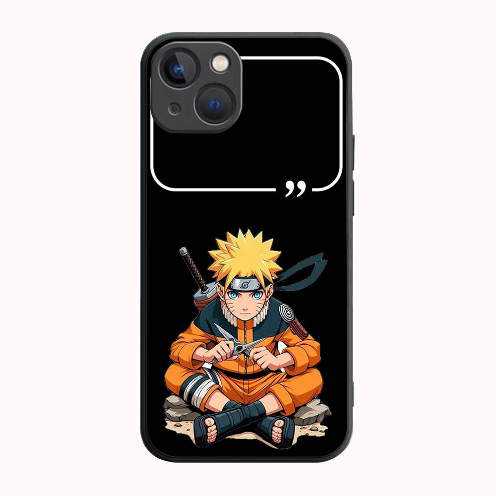B-34 Naruto Černé pouzdro pro Samsung S24 S23 S22 S21 S20 FE S10 Lite Ultra S7 S8 S9 Plus A05S A11 A12 A13 A15 A22 A24 A25 A32 A52 A71 5G